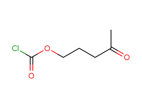 Molecular Structure of 64710-78-7 (Carbonochloridic acid, 4-oxopentyl ester)