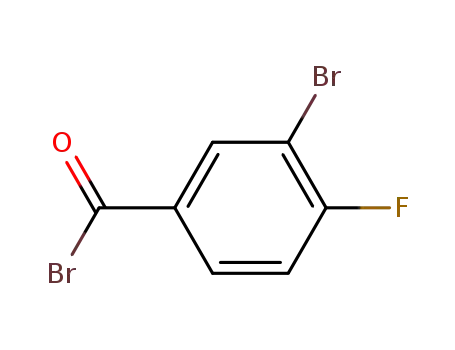 Molecular Structure of 78239-66-4 (3-Bromo-4-fluorobenzoyl bromide)