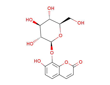 Molecular Structure of 20853-56-9 (Daphnetin glucoside)