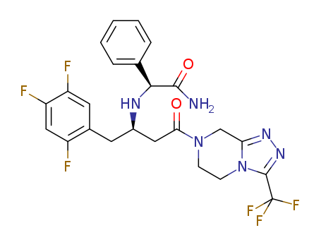 (3R)-3-[[(1S)-1-carboxamidophenylmethyl]amino]-1-[3-(trifluoromethyl)-6,8-dihydro-5H-[1,2,4]triazolo[4,3-a]pyrazin-7-yl]-4-(2,4,5-trifluorophenyl)butan-1-one