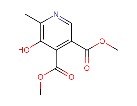 Molecular Structure of 18872-74-7 (dimethyl 5-hydroxy-6-methylpyridine-3,4-dicarboxylate)