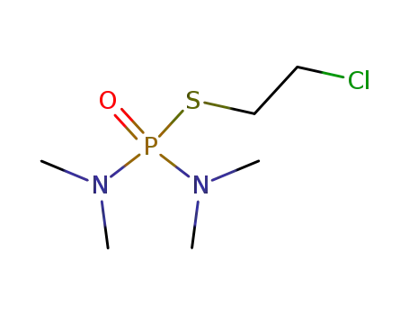 Molecular Structure of 140476-50-2 (S-(2-chloroethyl) tetramethylphosphorodiamidothioate)