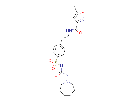 3-Isoxazolecarboxamide,N-[2-[4-[[[[(hexahydro-1H-azepin-1-yl)amino]carbonyl]amino]sulfonyl]phenyl]ethyl]-5-methyl-