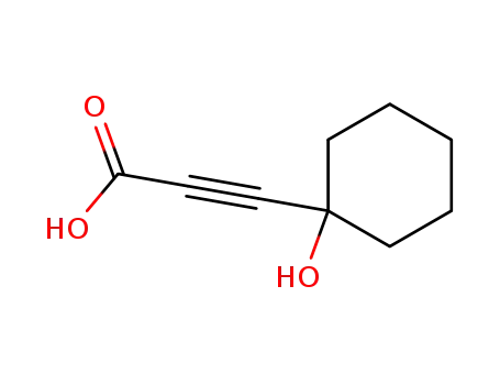 Molecular Structure of 25294-58-0 (3-(1-HYDROXYCYCLOHEXYL)-2-PROPYNOIC ACID)