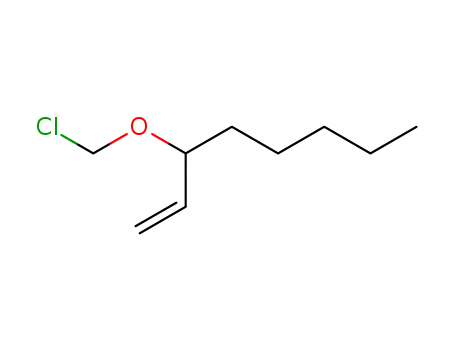 Molecular Structure of 99064-28-5 (chloromethyl-(1-pentyl-allyl)-ether)