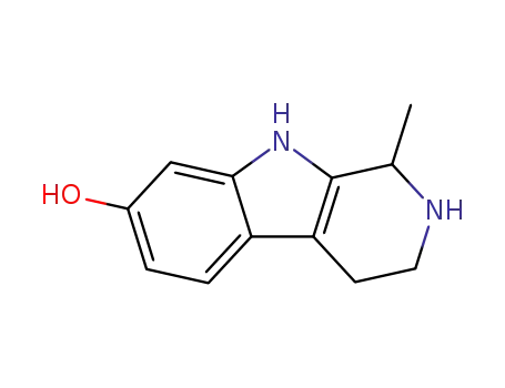 Molecular Structure of 17952-75-9 (1-methyl-2,3,4,9-tetrahydro-1H-beta-carbolin-7-ol hydrochloride (1:1))