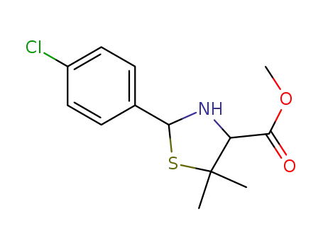 methyl 2-(4-chlorophenyl)-5,5-dimethylthiazolidine-4-carboxylate