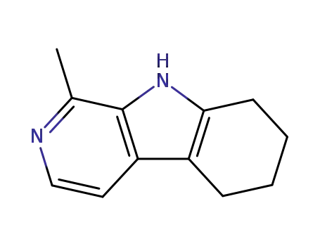 Molecular Structure of 31965-09-0 (1-methyl-6,7,8,9-tetrahydro-5H-pyrido[3,4-b]indole)