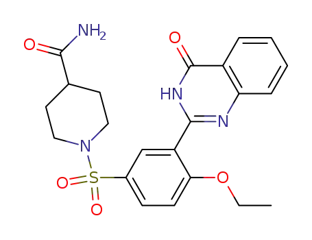 2-[2-Ethoxy-5-(4-carbamoylpiperidinosulphonyl)phenyl]-quinazolin-4(3H)-one