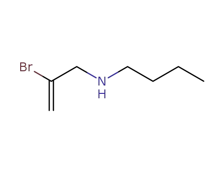 Molecular Structure of 89796-20-3 (N-(2-bromoprop-2-en-1-yl)butan-1-amine)