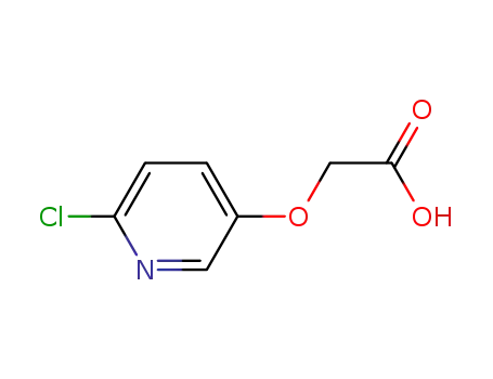 Molecular Structure of 234109-28-5 (2-((6-chloropyridin-3-yl)oxy)acetic acid)