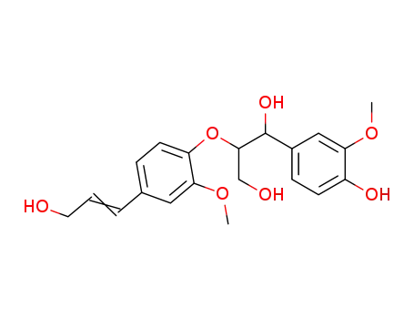 Molecular Structure of 1103-58-8 (guaiacylglycerol-beta-coniferyl ether)