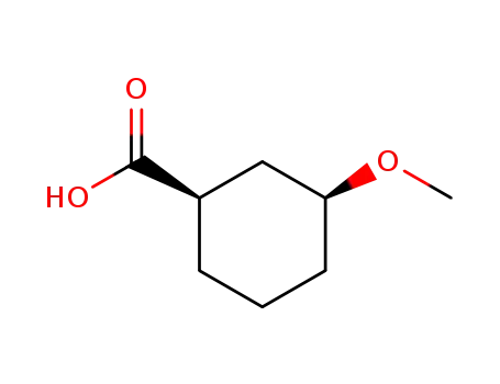 Molecular Structure of 73873-52-6 (cis-3-Methoxycyclohexanecarboxylic acid)