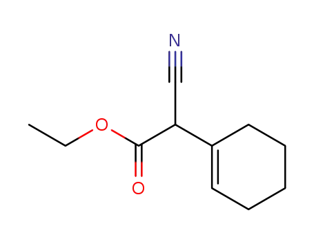 Molecular Structure of 58567-40-1 (ethyl 1-cyclohexenylcyanoacetate)