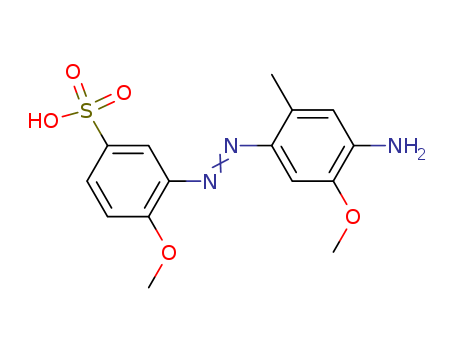 Benzenesulfonic acid,3-[2-(4-amino-5-methoxy-2-methylphenyl)diazenyl]-4-methoxy-