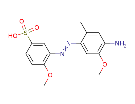 Molecular Structure of 74173-53-8 (3-[(4-amino-5-methoxy-o-tolyl)azo]-4-methoxybenzenesulphonic acid)
