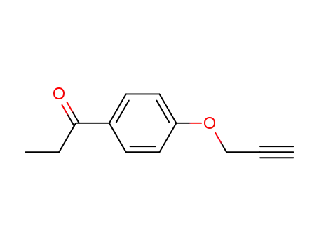 Molecular Structure of 192067-89-3 (1-(4-(prop-2-yn-1-yloxy)phenyl)propan-1-one)