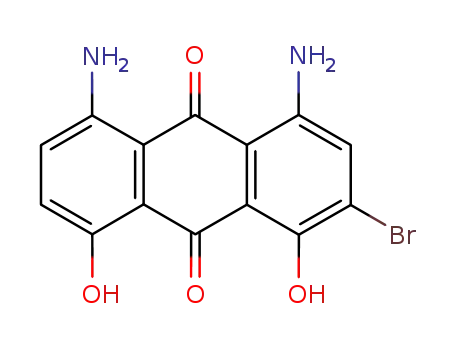 Molecular Structure of 64918-92-9 (4,5-diamino-2-bromo-1,8-dihydroxyanthraquinone)