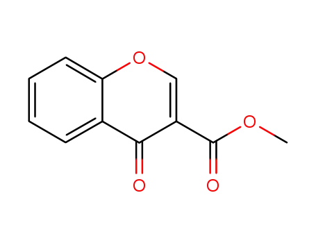 Molecular Structure of 93562-17-5 (4H-1-Benzopyran-3-carboxylic acid, 4-oxo-, methyl ester)