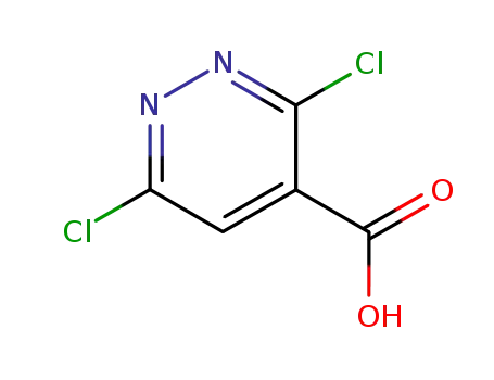 Molecular Structure of 51149-08-7 (3,6-Dichloropyridazine-4-carboxylic acid)