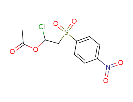 Molecular Structure of 685530-24-9 (1-acetoxy-1-chloro-2-(4-nitro-benzenesulfonyl)-ethane)