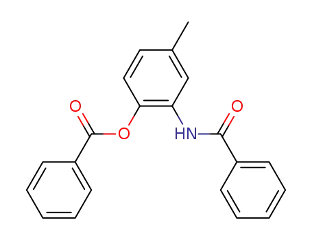 Molecular Structure of 854160-46-6 (3-benzoylamino-4-benzoyloxy-toluene)