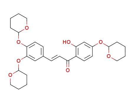 (E)-3-[3,4-bis(tetrahydro-2H-pyran-2-yloxy)phenyl]-1-[2-hydroxy-4-(tetrahydro-2H-pyran-2-yloxy)phenyl]prop-2-en-1-one