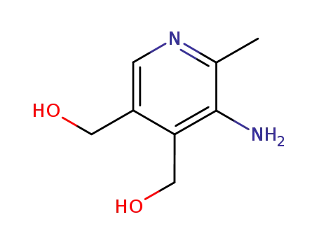Molecular Structure of 15741-69-2 (4,5-bis-hydroxymethyl-2-methyl-pyridin-3-ylamine)