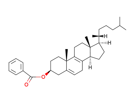 Molecular Structure of 53435-19-1 (3β-benzoyloxy-cholesta-5,8-diene)