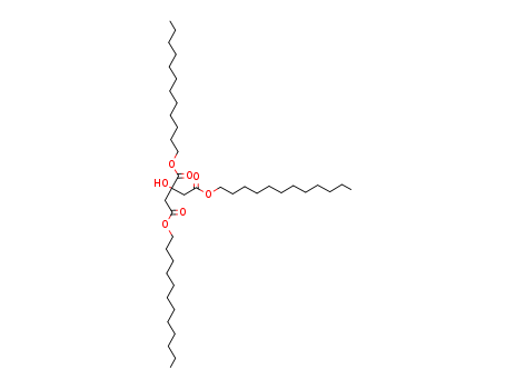 1,2,3-Propanetricarboxylicacid, 2-hydroxy-, 1,2,3-tridodecyl ester