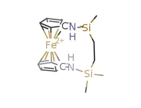 Molecular Structure of 727728-53-2 (tetramethyl-1,6,2,5-diazadisila-[6]ferrocenophane)