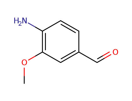 Molecular Structure of 90151-40-9 (Benzaldehyde, 4-amino-3-methoxy- (9CI))