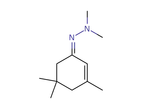Molecular Structure of 62461-20-5 (2-Cyclohexen-1-one, 3,5,5-trimethyl-, dimethylhydrazone, (1Z)-)