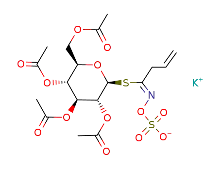 tetra-<i>O</i>-acetyl-<i>S</i>-((<i>Z</i>)-<i>N</i>-sulfooxy-but-3-eneimidoyl)-1-thio-β-D-glucopyranose; potassium
