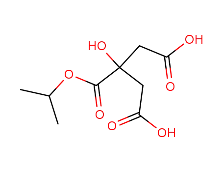 Molecular Structure of 83966-24-9 (2-isopropyl dihydrogen citrate)