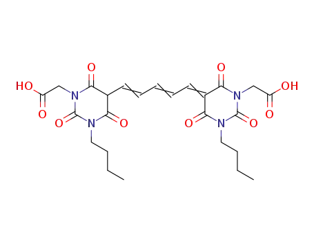 3-ブチル-5-[5-[[1-ブチル-3-(カルボキシメチル)-1,2,3,4-テトラヒドロ-6-ヒドロキシ-2,4-ジオキソピリミジン]-5-イル]-2,4-ペンタジエニリデン]テトラヒドロ-2,4,6-トリオキソ-1(2H)-ピリミジン酢酸