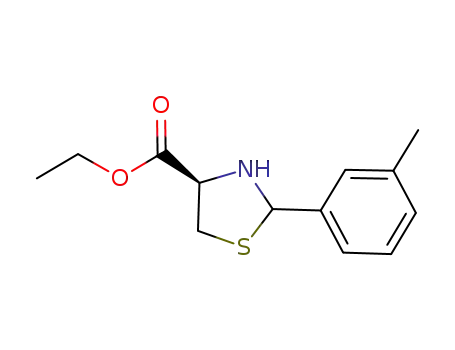 (4R) ethyl 2-(3-methylphenyl)thiazolidine-4-carboxylate
