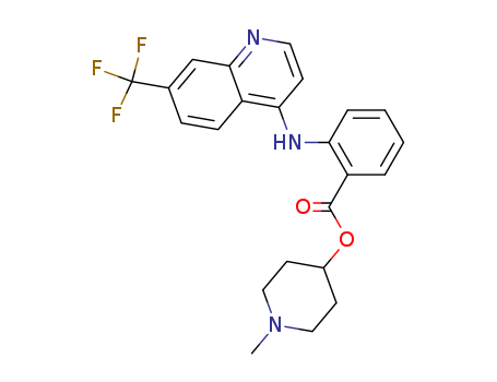Benzoic acid,2-[[7-(trifluoromethyl)-4-quinolinyl]amino]-, 1-methyl-4-piperidinyl ester