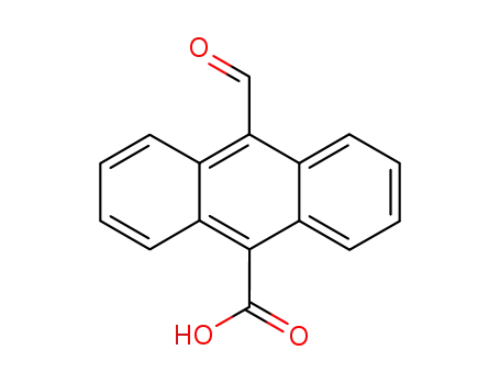 Molecular Structure of 71000-08-3 (9-Anthracenecarboxylic acid, 10-formyl-)