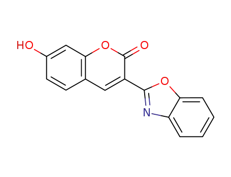 Molecular Structure of 64887-40-7 (3-(2-BENZOXAZOLYL)-7-HYDROXYCOUMARIN)