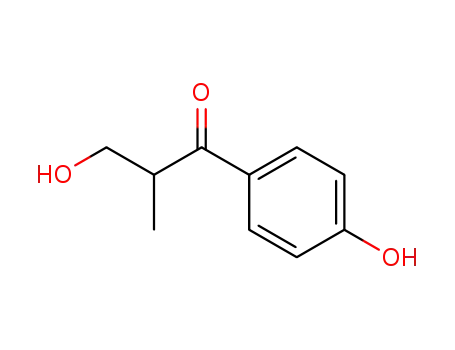 Molecular Structure of 92207-32-4 (1-Propanone, 3-hydroxy-1-(4-hydroxyphenyl)-2-methyl-)