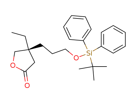 2(3H)-Furanone,
4-[3-[[(1,1-dimethylethyl)diphenylsilyl]oxy]propyl]-4-ethyldihydro-, (4S)-