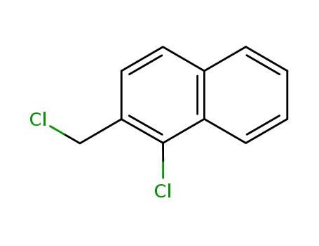 Molecular Structure of 67197-78-8 (Naphthalene, 1-chloro-2-(chloromethyl)-)
