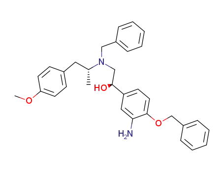 Molecular Structure of 289657-26-7 ((R,R)-3-amino-α-[[[2-(4-methoxyphenyl)-1-methylethyl](phenyl methyl)amino]methyl]-4-(phenylmethoxy)-benzenemethanol)