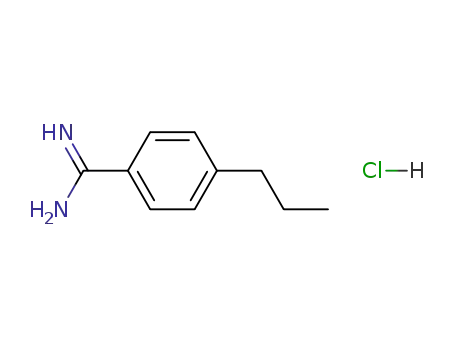 Molecular Structure of 29147-97-5 (Benzenecarboximidamide, 4-propyl-, monohydrochloride)