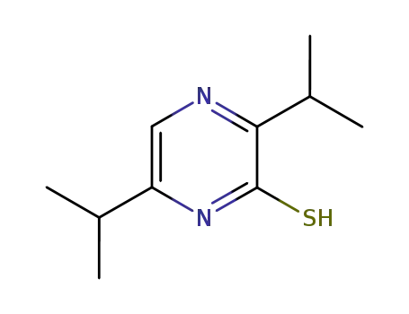 Molecular Structure of 86799-80-6 (3,6-Diisopropyl-2-pyrazinethiol)