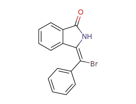 Molecular Structure of 40523-47-5 (1H-Isoindol-1-one, 3-(bromophenylmethylene)-2,3-dihydro-, (Z)-)