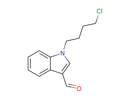 Molecular Structure of 156237-53-5 (1-(4-Chlorobutyl)indole-3-carboxaldehyde)