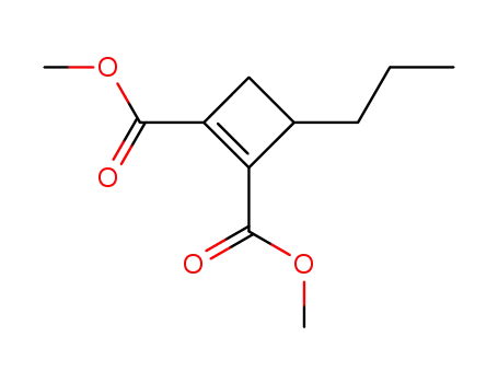 Molecular Structure of 144226-90-4 (dimethyl 3-n-propylcyclobut-1-en-1,2-dicarboxylate)