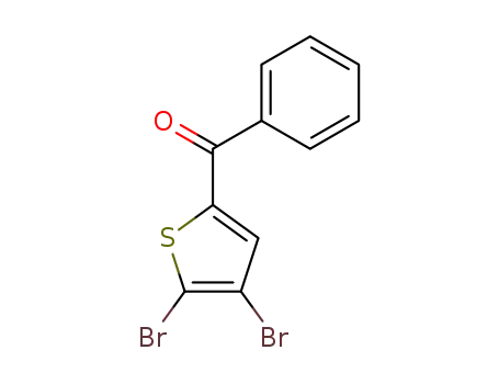 Molecular Structure of 31161-45-2 (4,5-dibromo-2-benzoylthiophene)